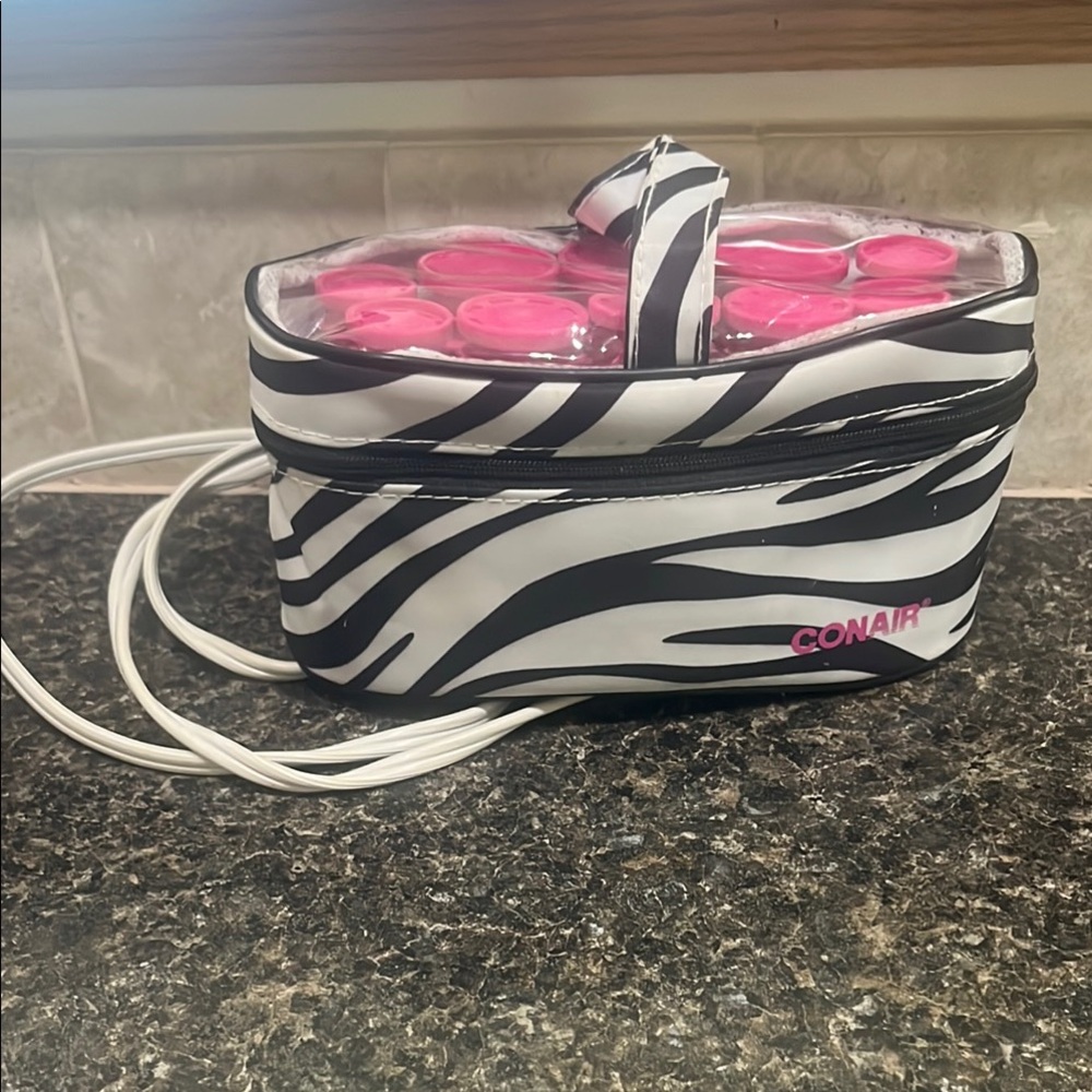 Conair Zebra Print Hair Roller Set